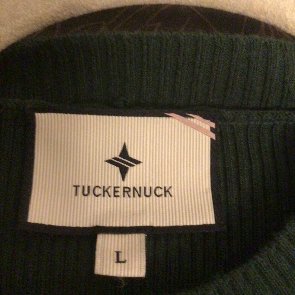 Betsy sheer balloon sleeve knit blouse by TUCKERNUCK SZ L - Picture 7 of 9